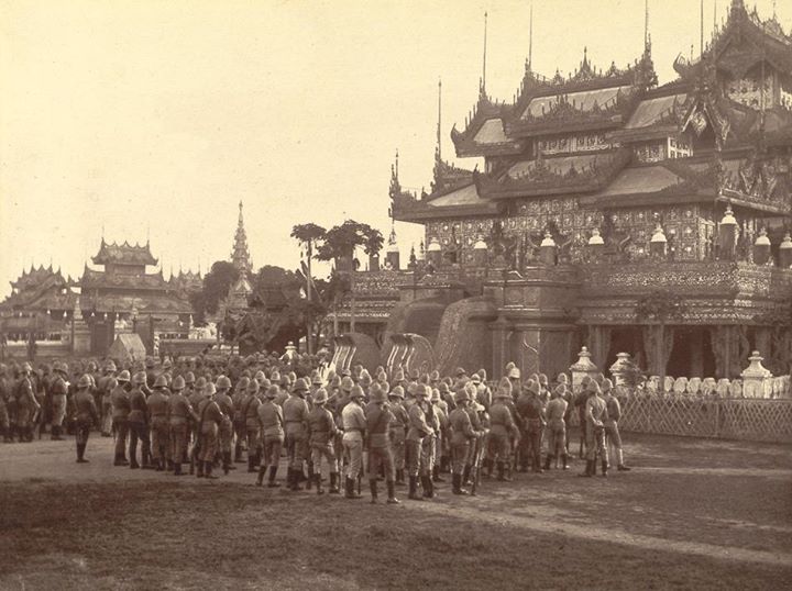 Mandalay palace in 1885