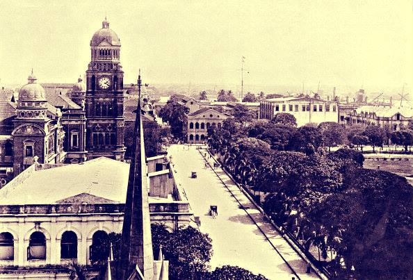 ၁၉၂၅ ခုနှစ်က ရန်ကုန်မြို့ ဘားလမ်း (ယခု မဟာဗန္ဓုလပန်းခြံလမ်း)