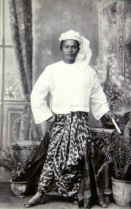 Portrait of an unidentified Burmese man c. 1875 by German ethnologist and explorer Fedor Jagor