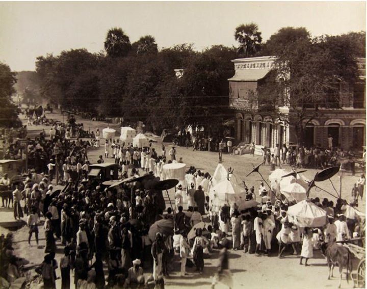 Funeral of the Mainglon Princess - C Road, Mandalay c. 1890.