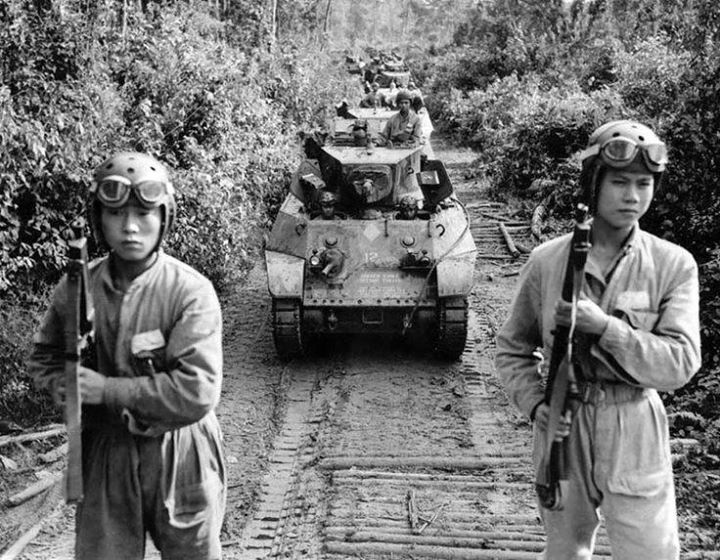 Chinese Soldiers in Myitkyina During World War II