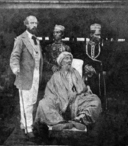 The emperor in Rangoon shortly before his death